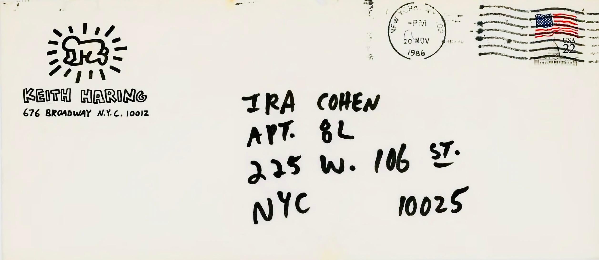 Keith Haring Handwritten letter 1986 (Keith Haring letter)  For Sale 3