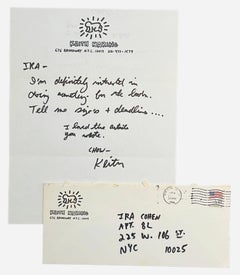 Keith Haring Handwritten letter 1986 (Keith Haring letter) 