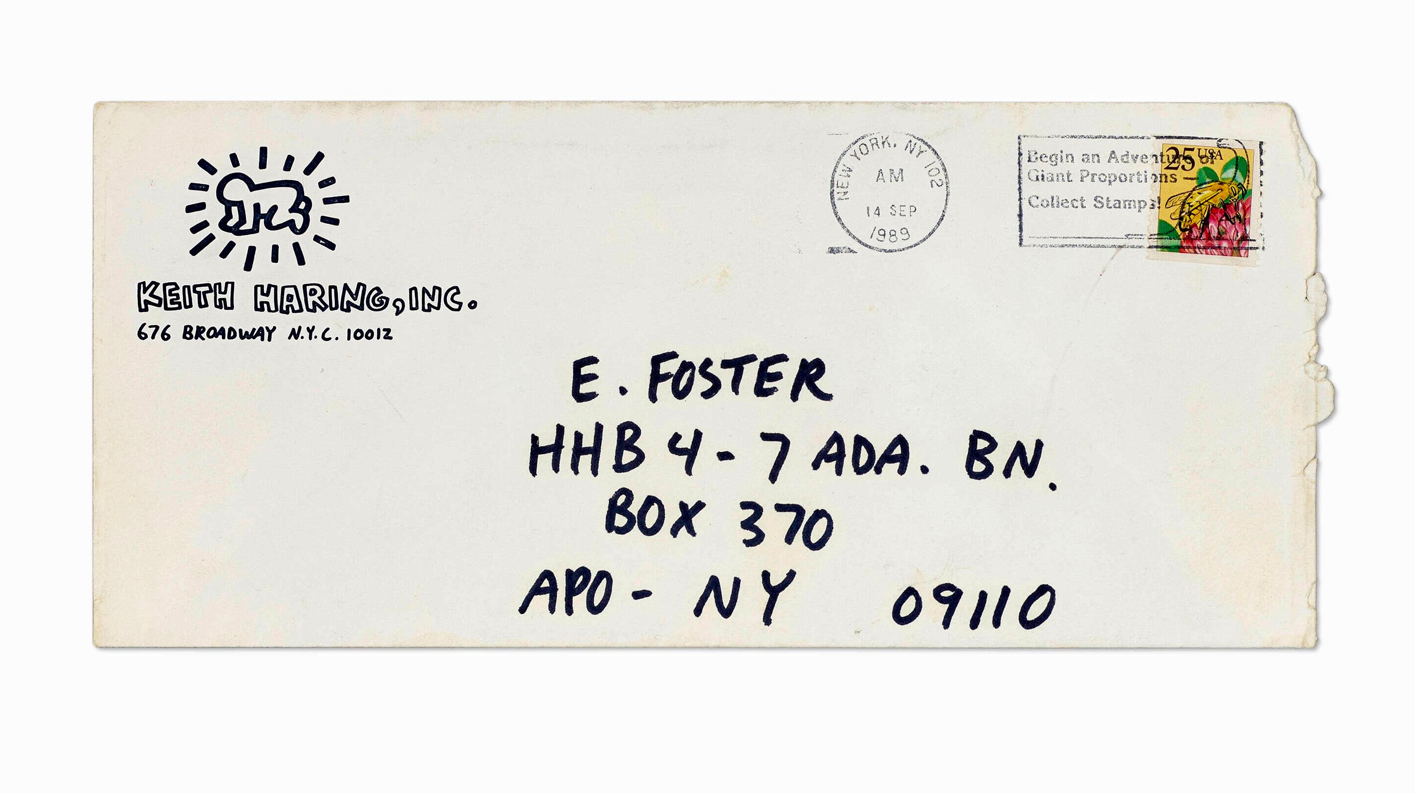 Keith Haring Handwritten letter 1989 (Keith Haring letter)  For Sale 1