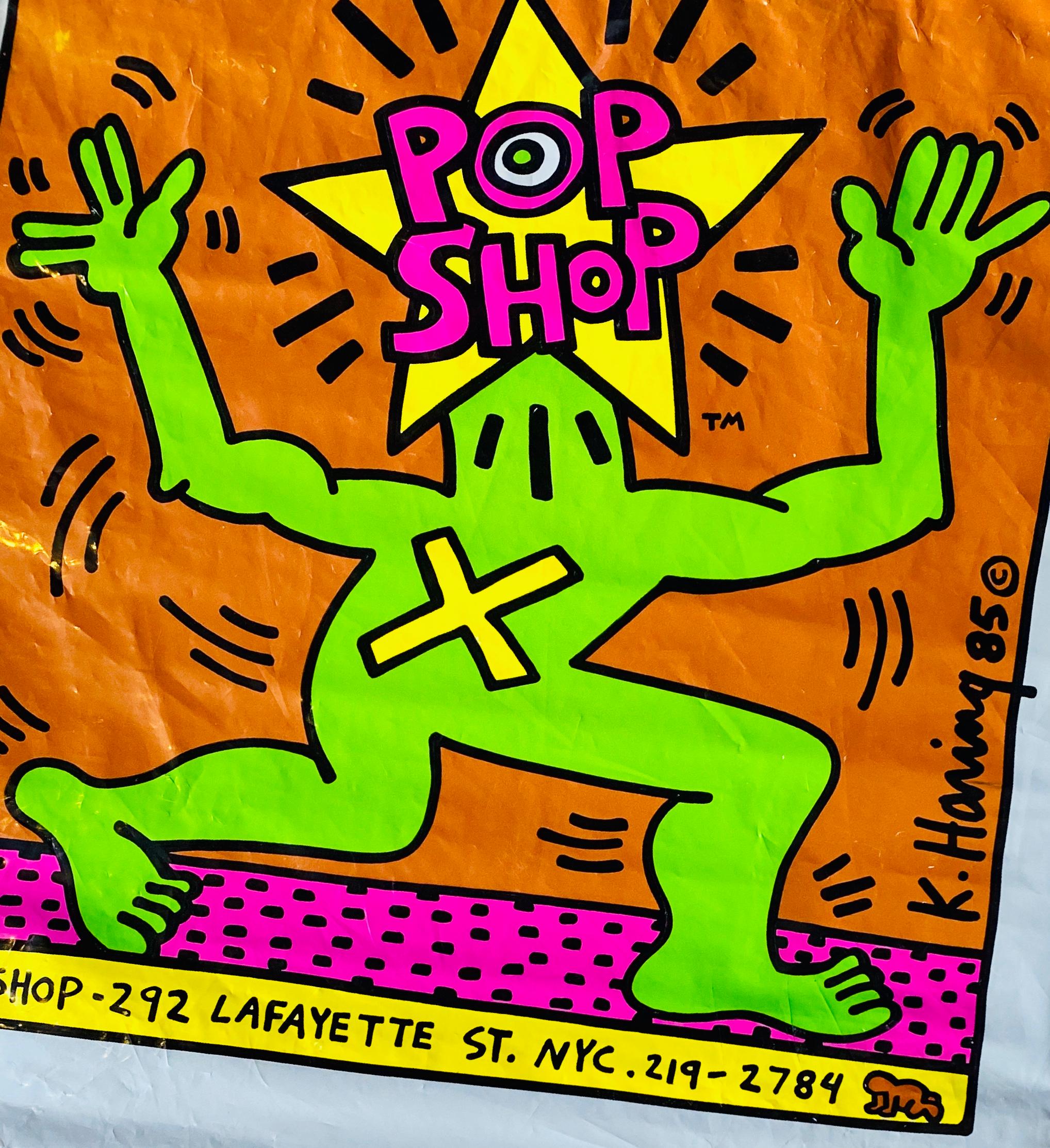 Keith Haring - Sac Pop Shop original des années 1980 (Keith Haring pop shop New York)