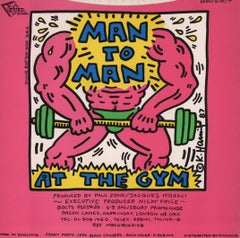 Original Keith Haring Record Art: set of 4 (1980s Keith Haring album cover art)