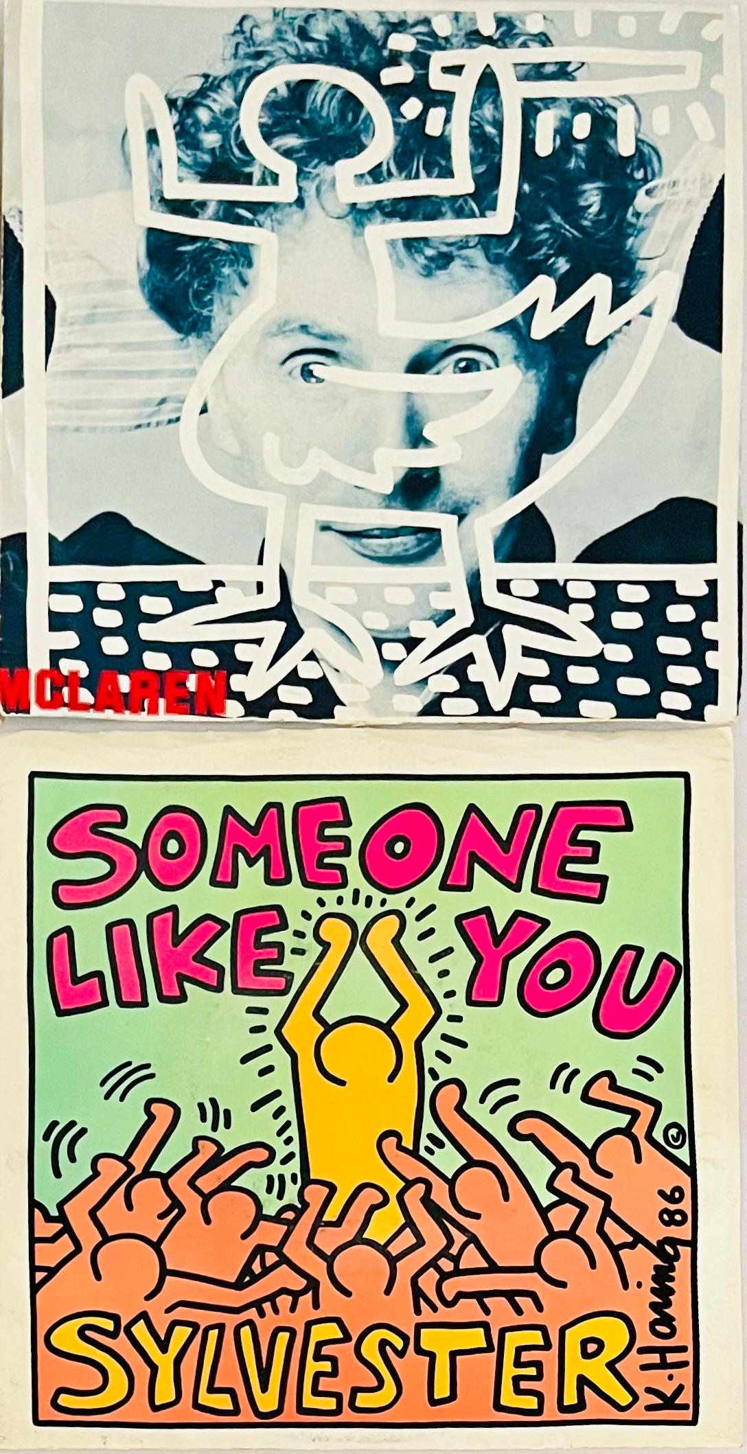 Keith Haring-Plattenkunst: 4er-Set  (1980er Keith Haring Albumcover-Kunst) im Angebot 2
