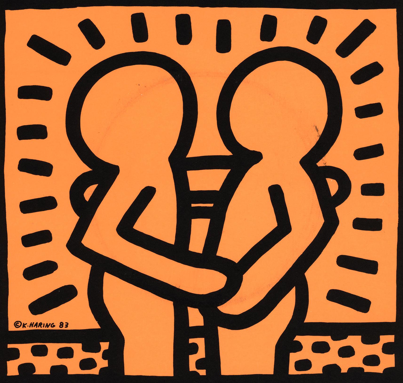 Rare 1980s Keith Haring Vinyl Record Art For Sale 2
