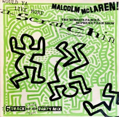 Rare Original Keith Haring Record Art (Keith Haring 1984) 