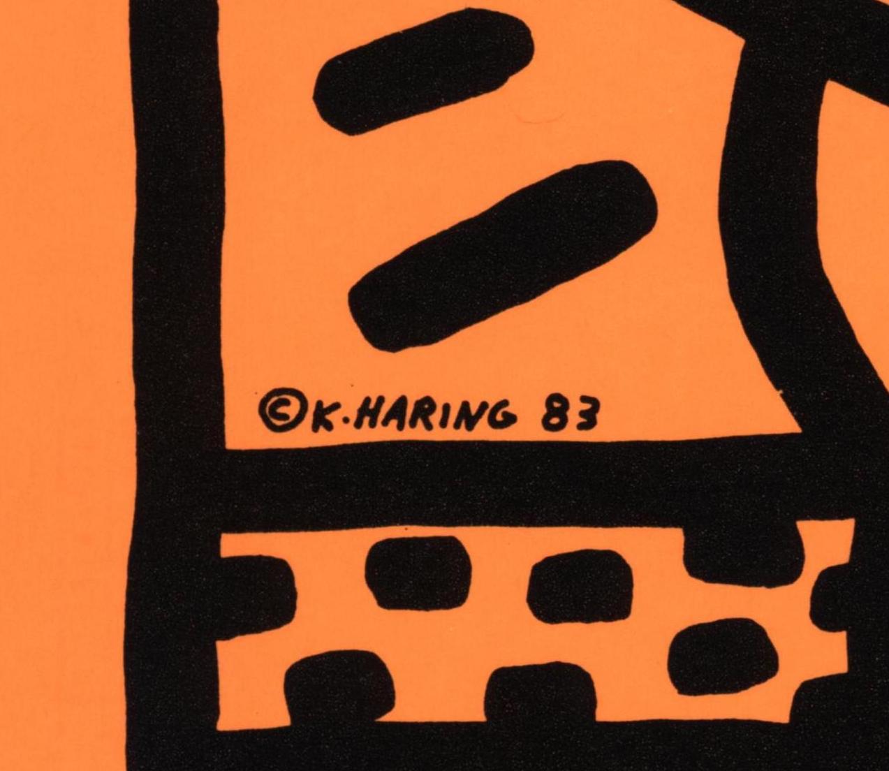 Keith Haring - Art d'art vintage original en vinyle rare en vente 3