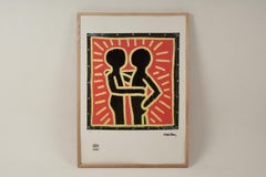 Keith Haring. Numbered color silkscreen print. 1990s.