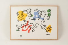 Keith Haring. Nummerierter Farbserigrafie-Druck. 1990s.