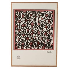 Keith Haring. Nummerierter Farbserigrafie-Druck. 1990s.
