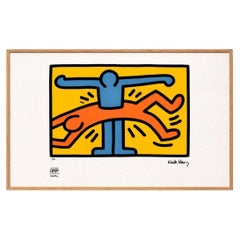 Keith Haring. Serigrafia a colori numerata. 1990s