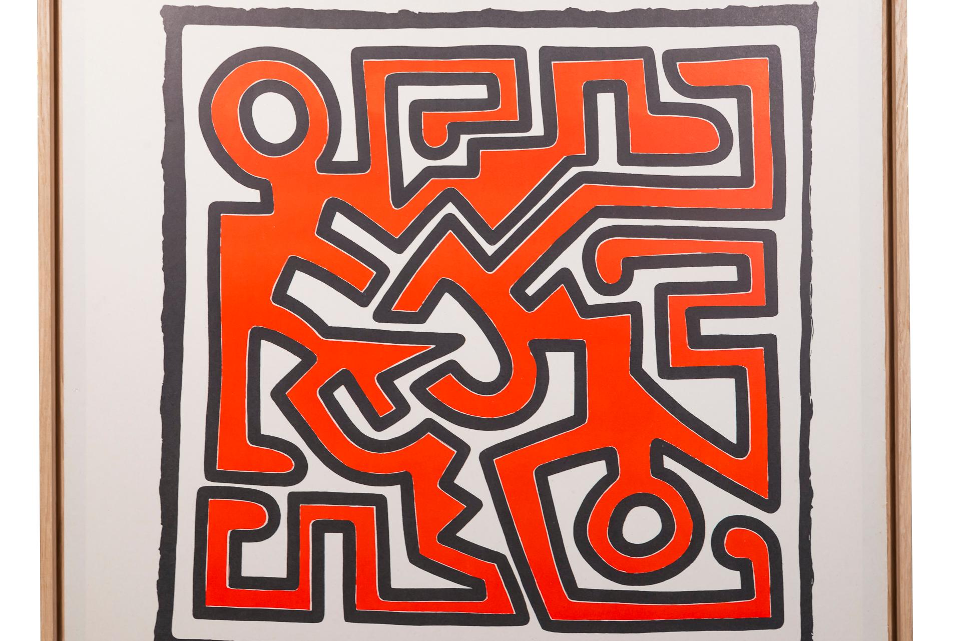 italien Keith Haring, affiche originale, Italie, vers 1991
