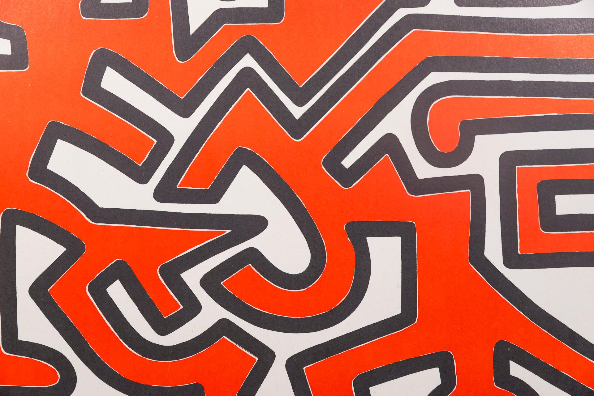 Mid-Century Modern Keith Haring, Original Poster, Italy, circa 1991 For Sale