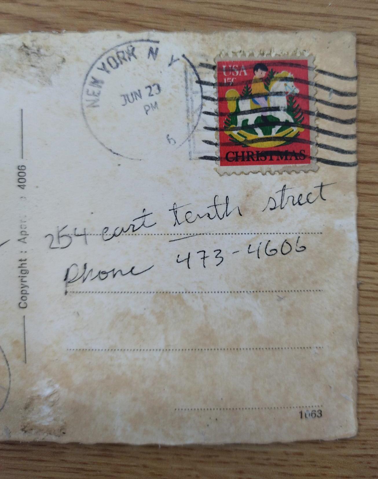 Keith Haring 255 original card. 8.5 x 13.5 cm For Sale 5