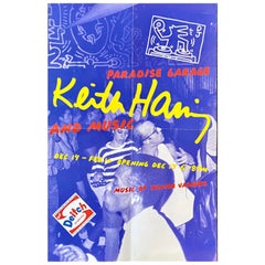 Keith Haring Paradise Garage Exhibit Poster 'Keith Haring Jeffrey Deitch'
