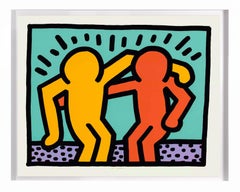 Keith Haring 'Best Buddies' Silkscreen Print, 1990