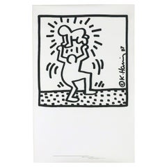 Keith Haring Poster for World Studio Foundation Benefit 1997
