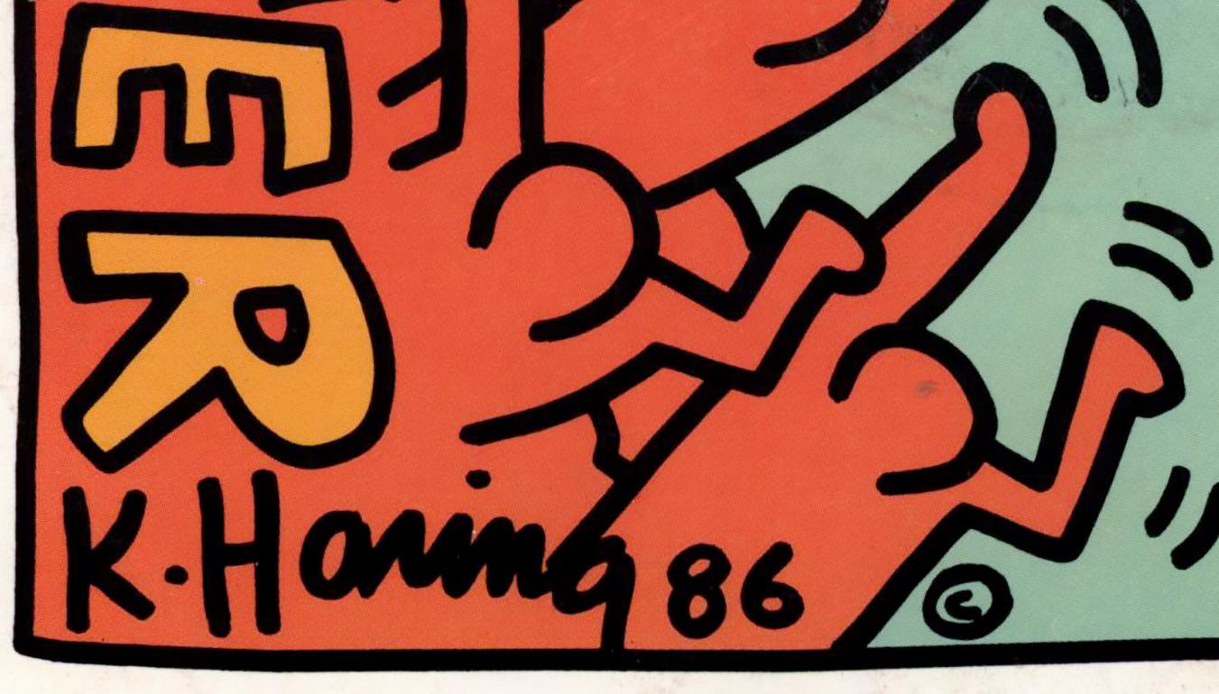 1980er Jahre Keith Haring Album Cover Art (vintage Keith Haring) im Angebot 1