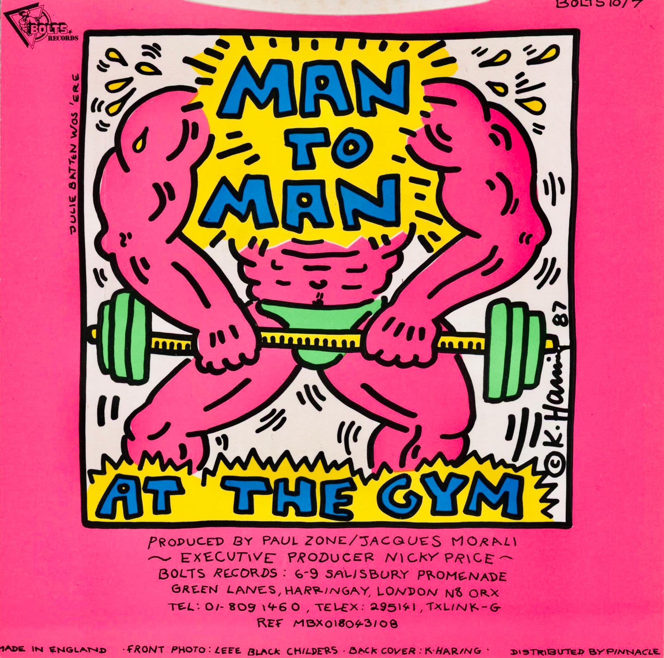 1980s Keith Haring Record Art: set of works (Keith Haring album art) For Sale 3