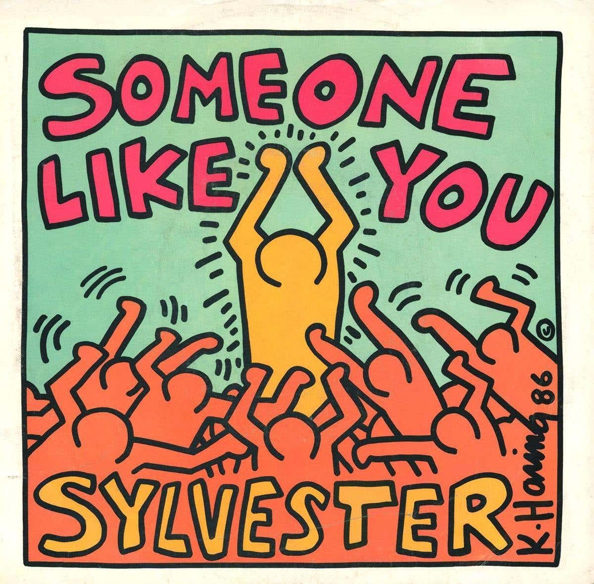 1980s Keith Haring Record Art: set of works (Keith Haring album art) For Sale 4