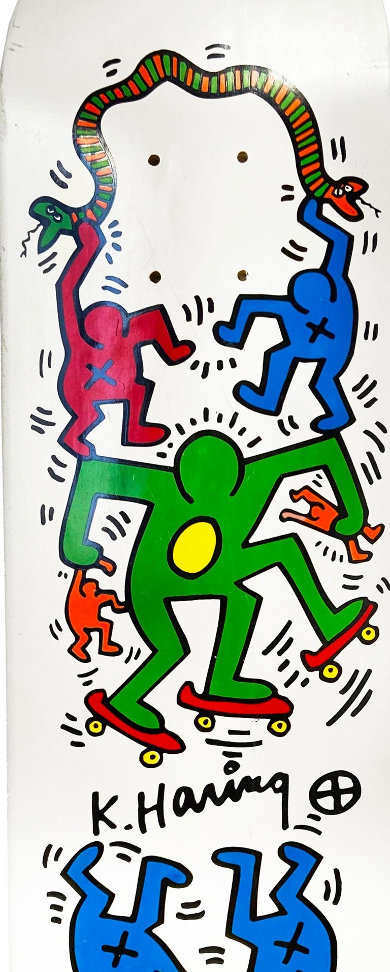Vintage Keith Haring Skateboard Deck (Keith Haring Pop Shop) For Sale 2