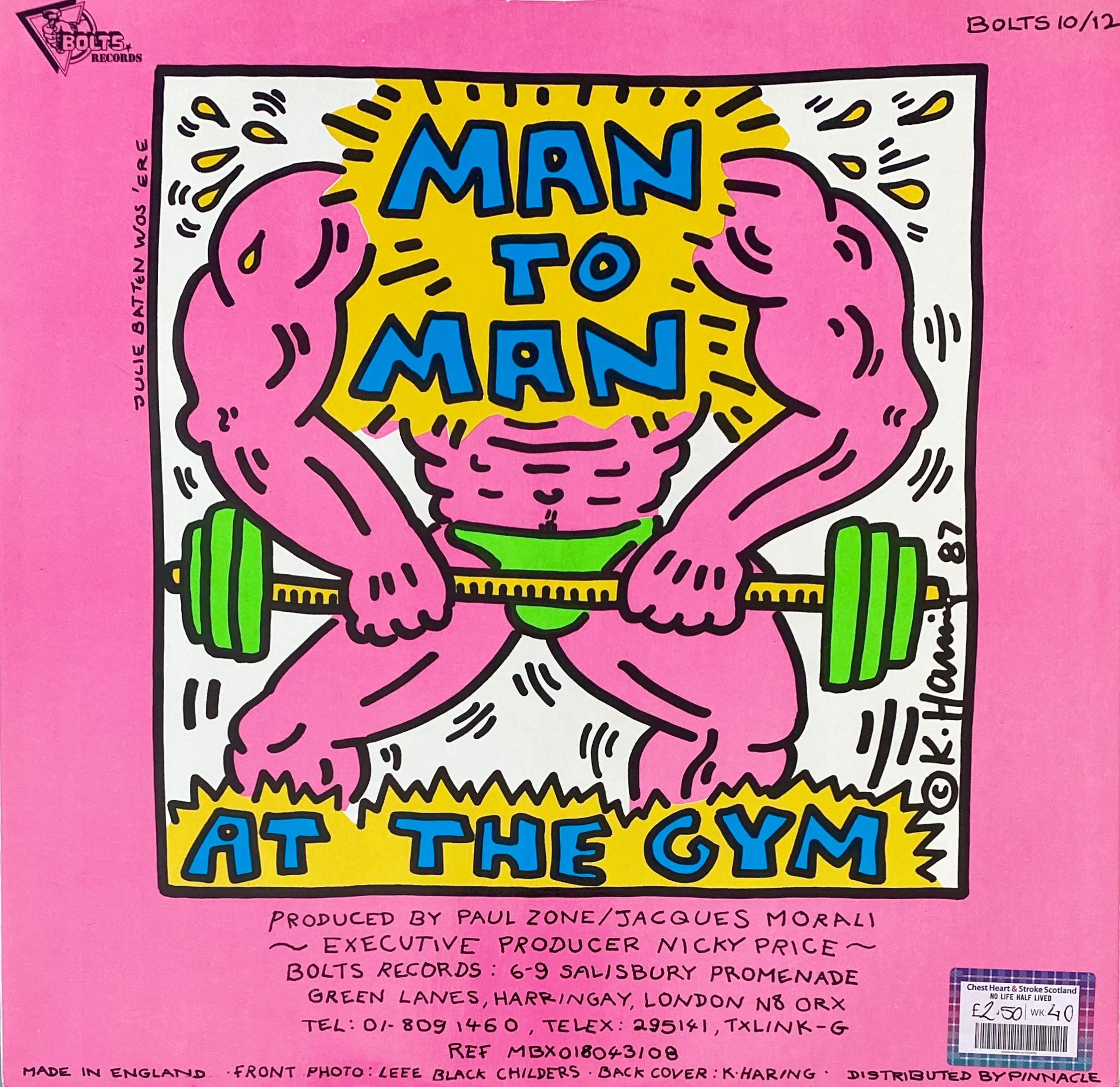 1980s Keith Haring Vinyl Record Art  1