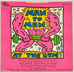 1980s Keith Haring Vinyl Record Art (vintage Keith Haring 1987)
