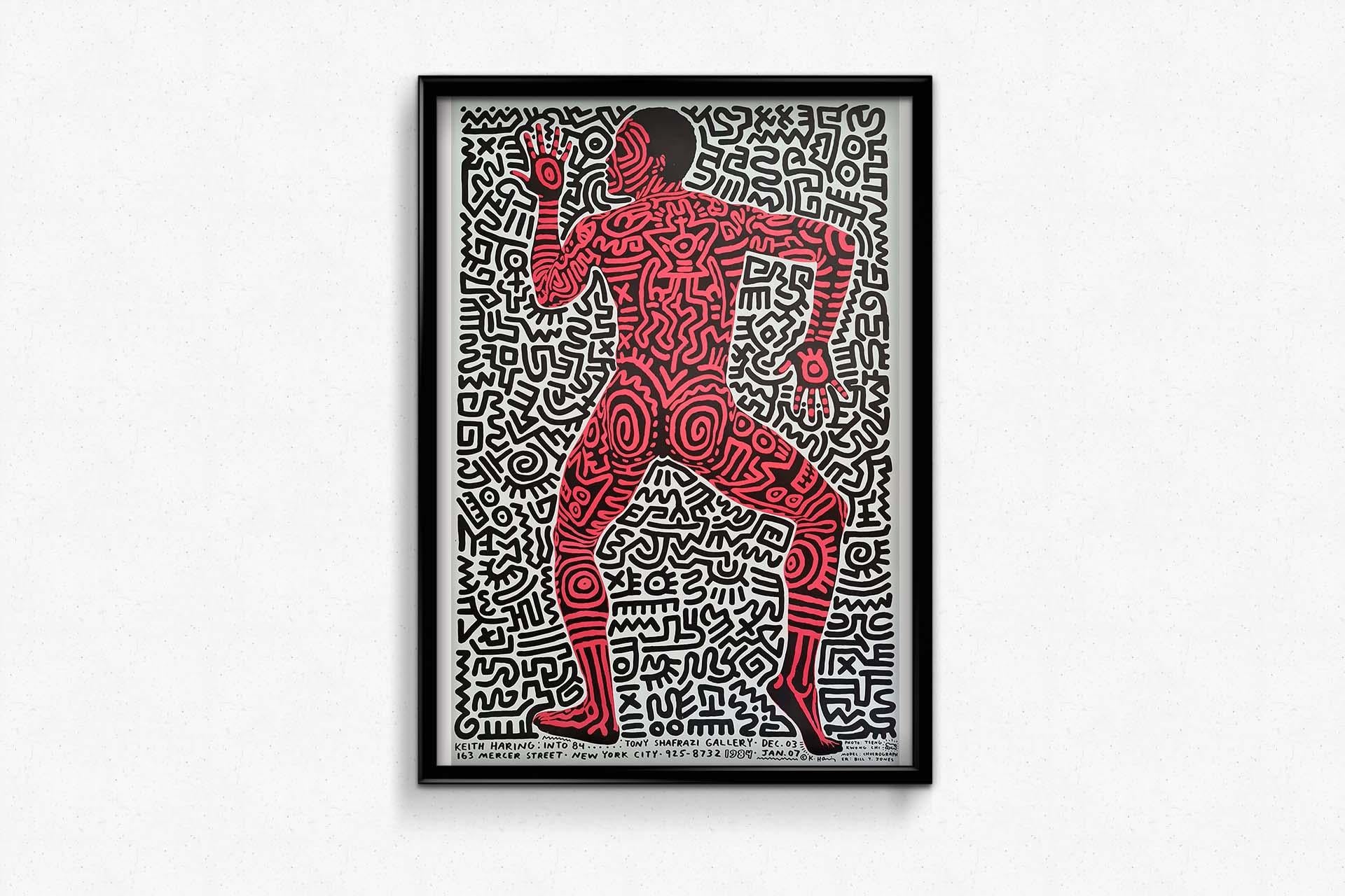 1984 Affiche originale de Keith Haring - Tony Shafrazi Gallery en vente 3