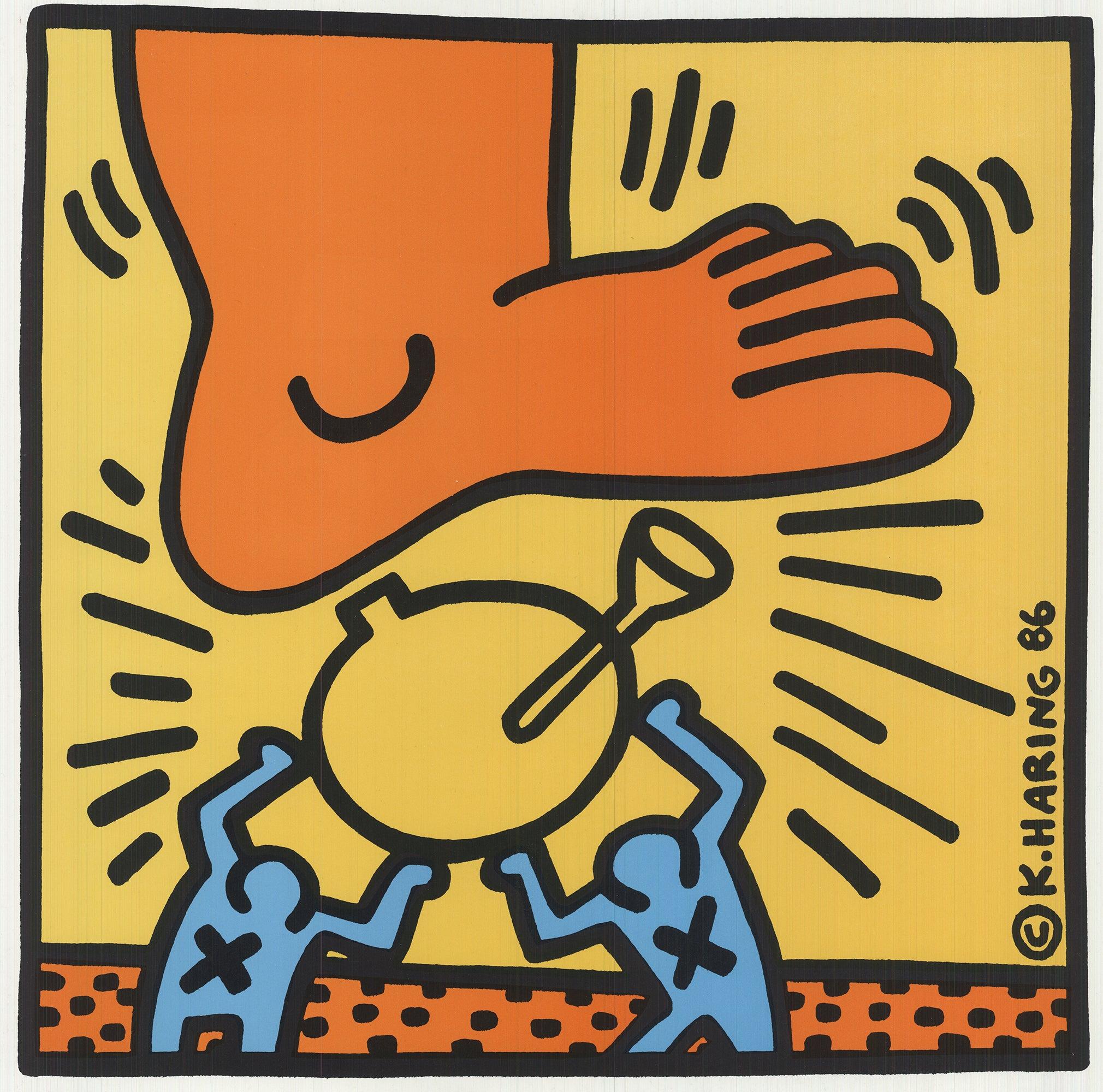 1986 Keith Haring 'Crack Down' Vintage Pop Art en venta 2