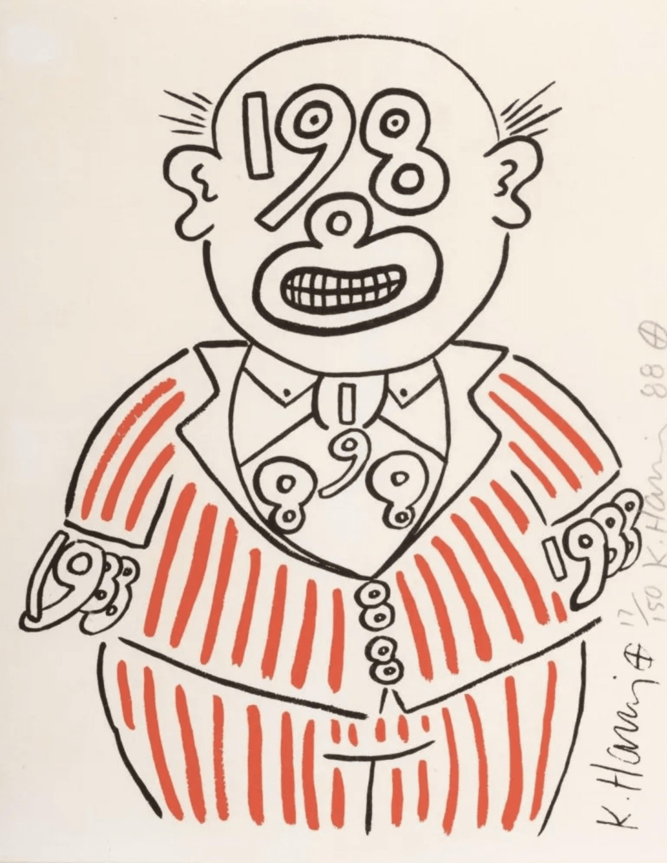 1988 Man - Print by Keith Haring