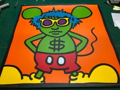 1991 After Keith Haring 'Andy Mouse, Dollar Sign' Pop Art