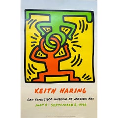 1998 Keith Haring's original poster at the San Francisco Museum of Modern Art