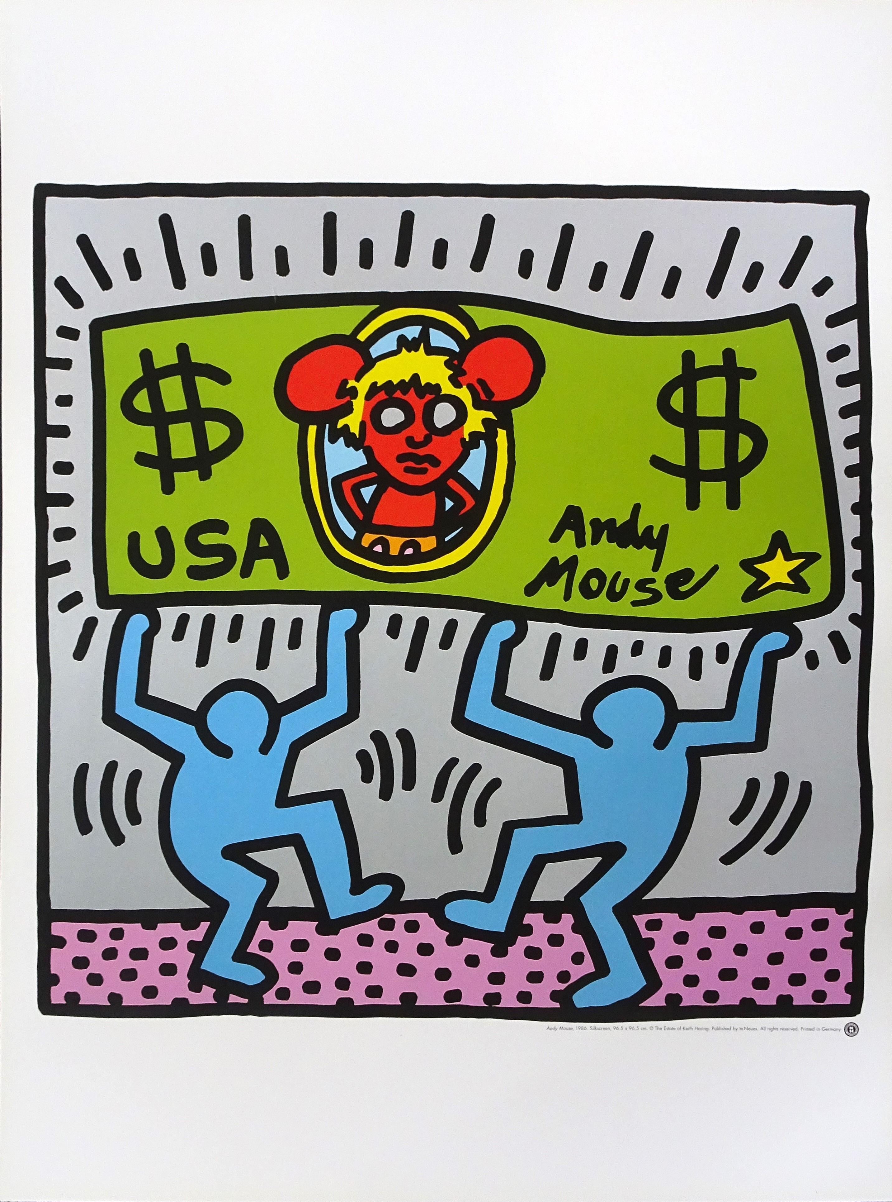 keith haring andy mouse