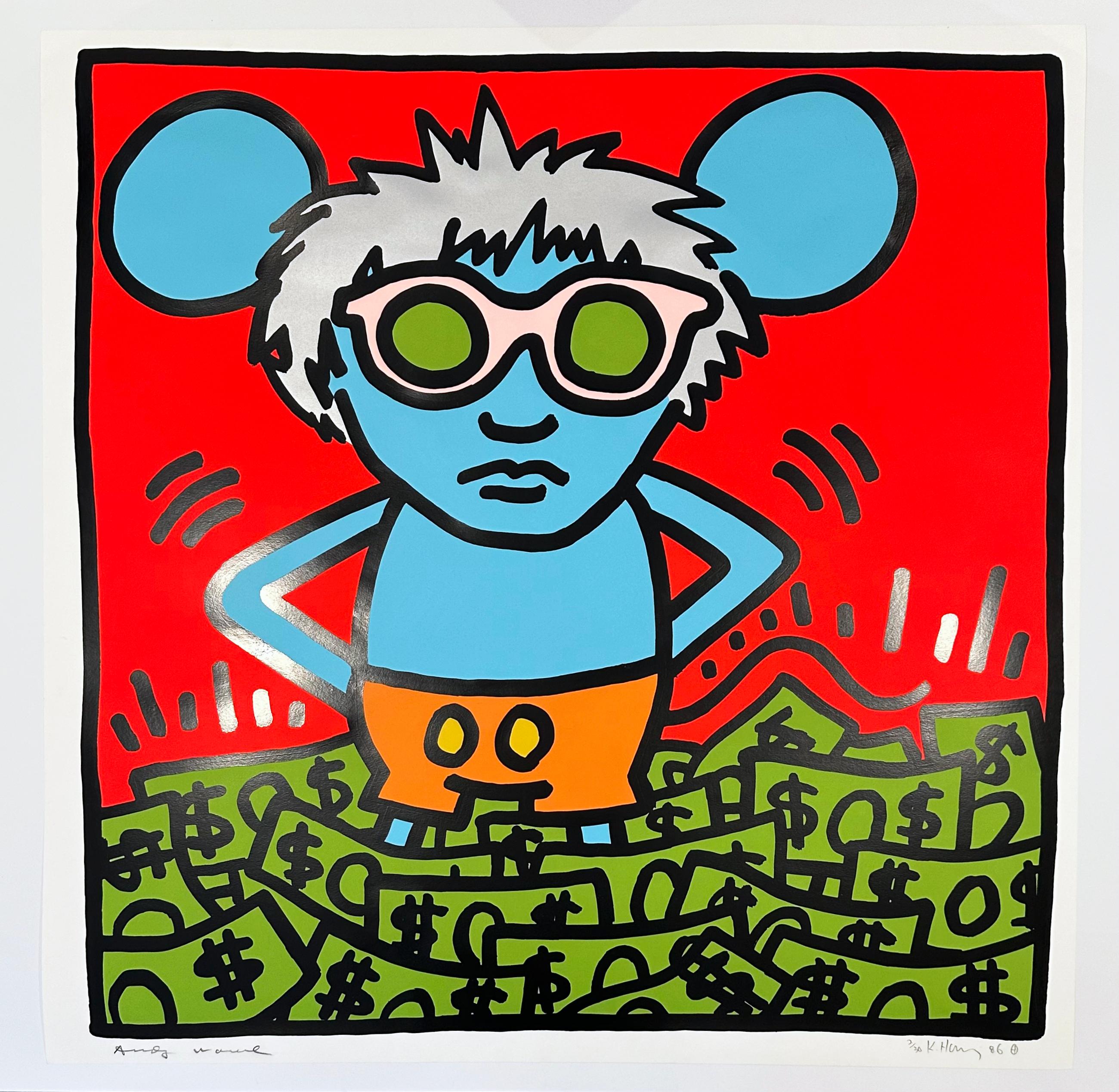Andy Mouse Plate 1 - Print by Keith Haring
