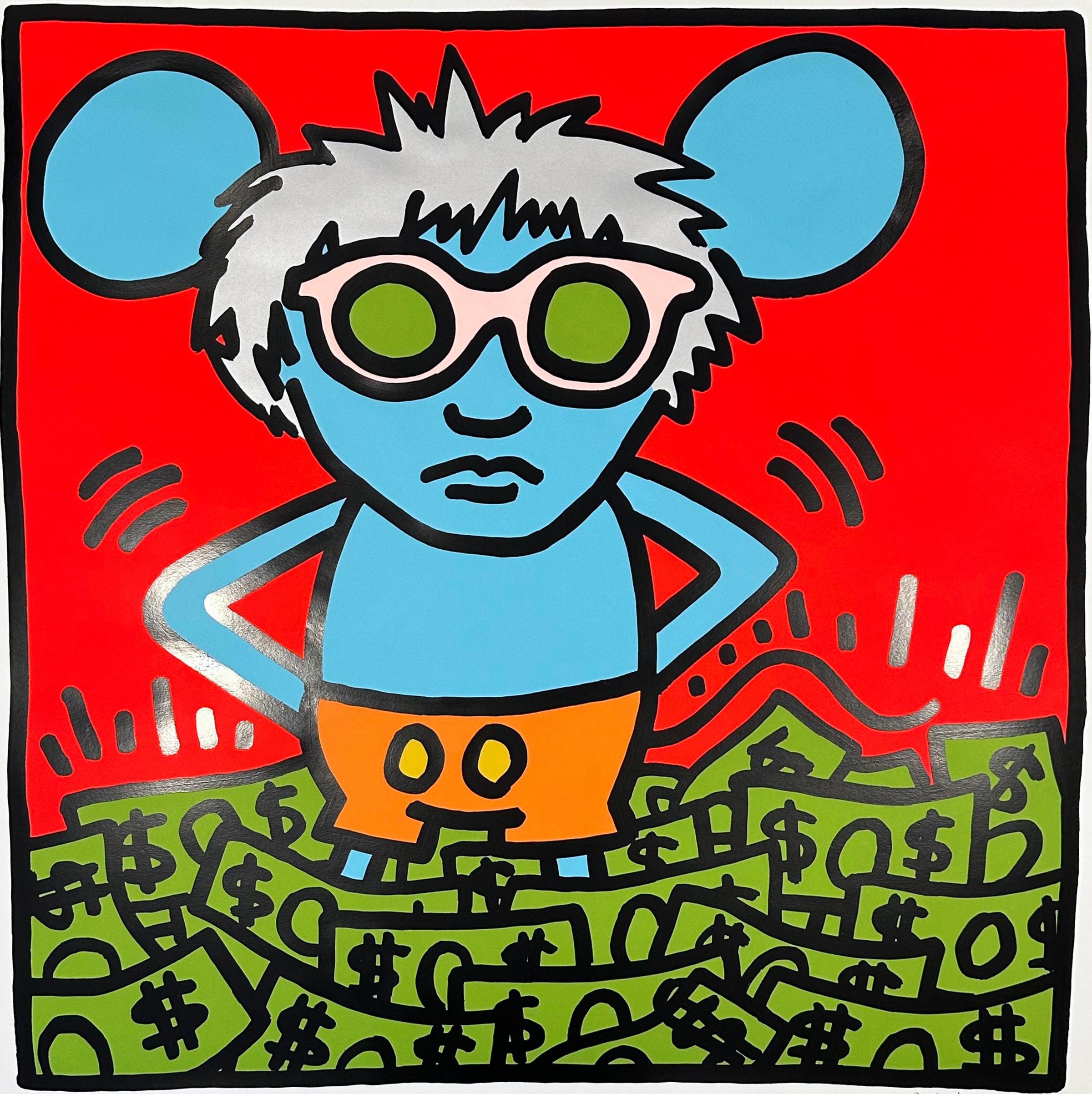 Keith Haring Figurative Print - Andy Mouse Plate 1