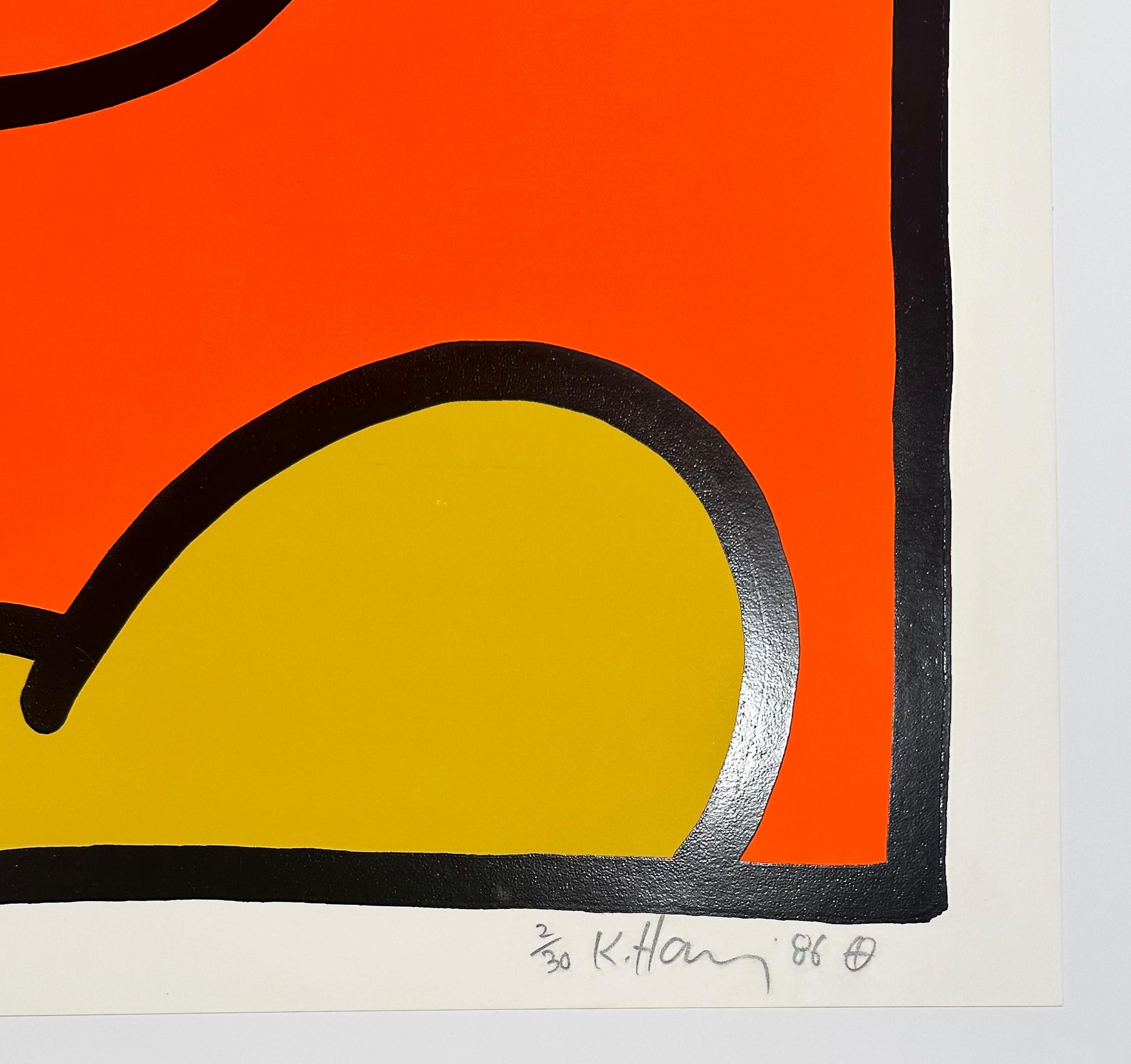Piatto Andy Mouse 4 - Print Pop Art di Keith Haring