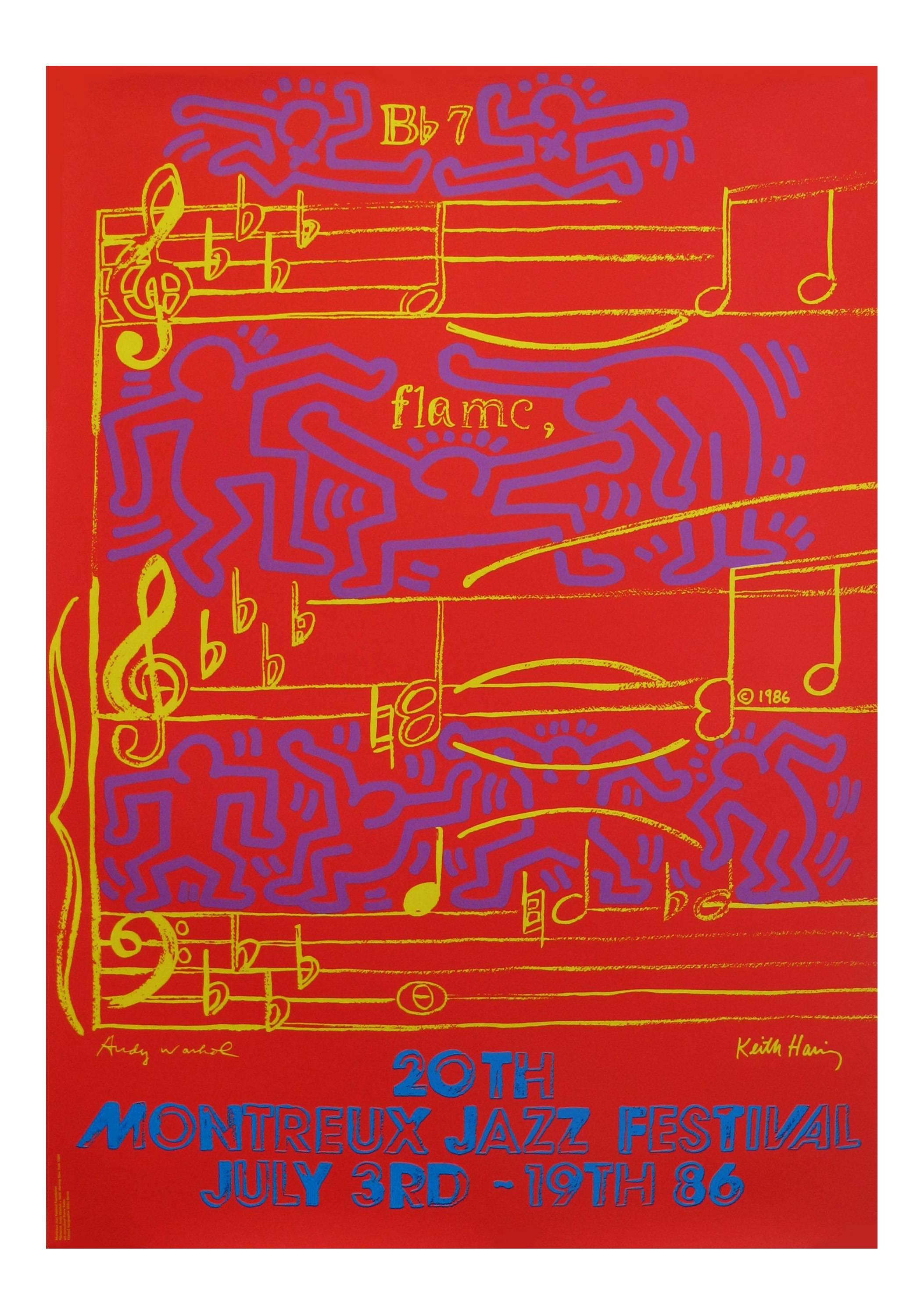 Andy Warhol, Keith Haring Montreux Jazz poster 1986 2