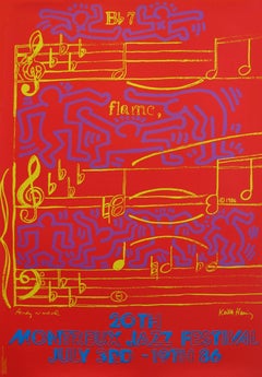 Andy Warhol Keith Haring Montreux Jazz poster 1986
