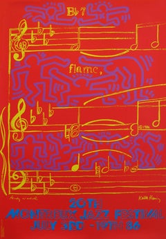 Andy Warhol, Keith Haring Montreux Jazz poster 1986