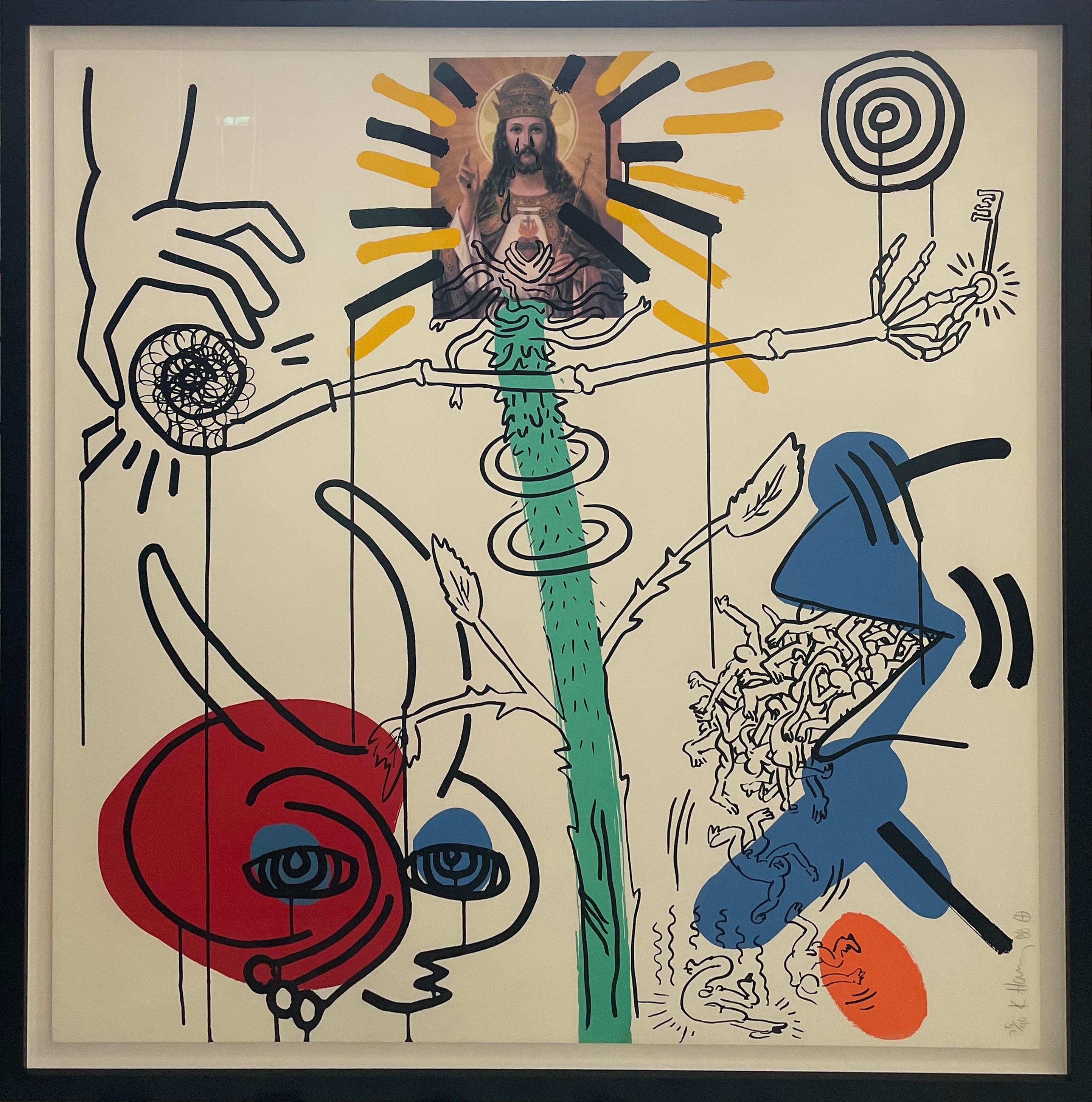 Keith Haring Figurative Print – Apokalypse 10