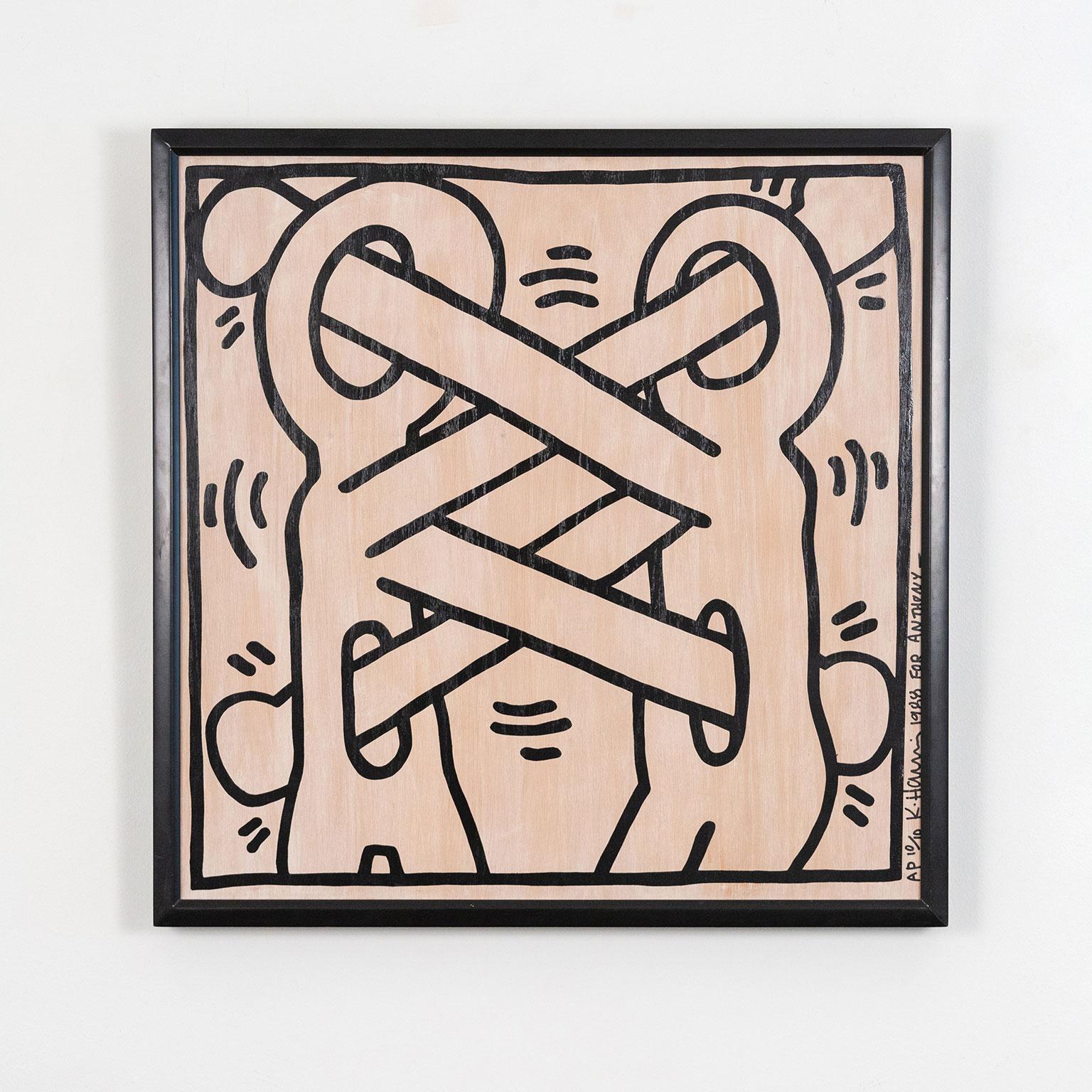 L'art s'attaque au sida - Print de Keith Haring
