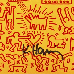 'Art in Transit', Hand Signed by Haring, Subway Drawings, New York, Pop Art