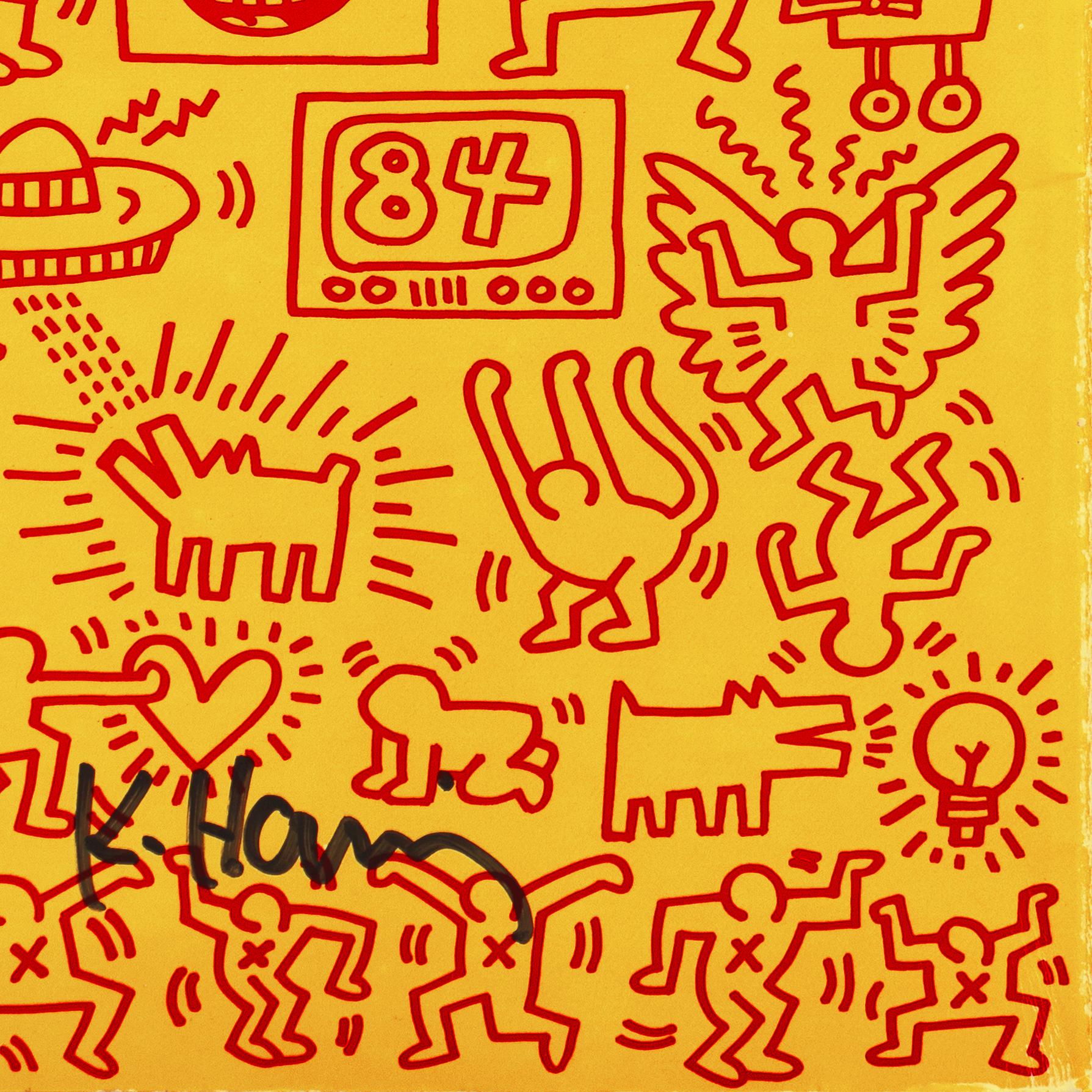 'Art in Transit', Hand Signed by Haring, Subway Drawings, New York, Pop Art For Sale 4