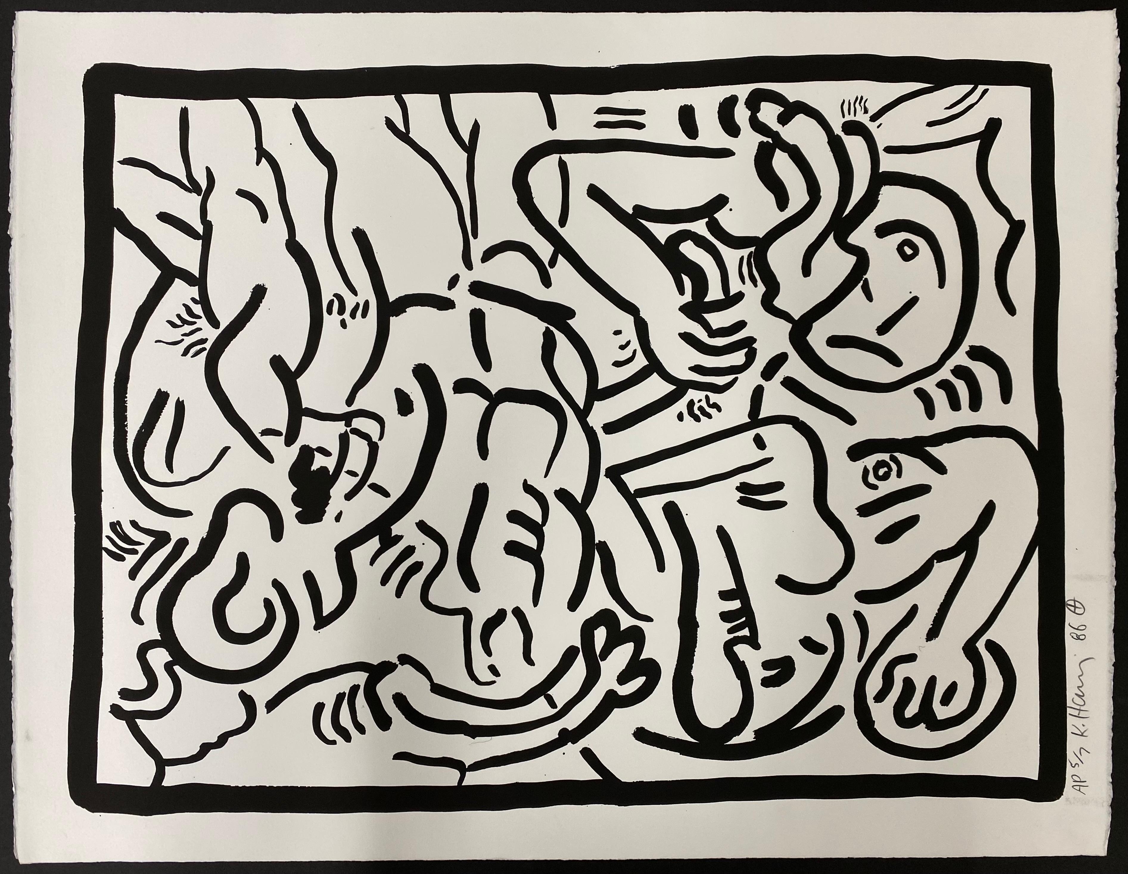 Keith Haring Nude Print - Bad Boys