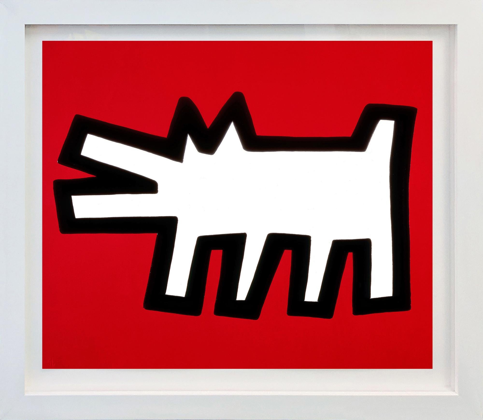 Keith Haring Figurative Print - BARKING DOG (FROM ICON SERIES)