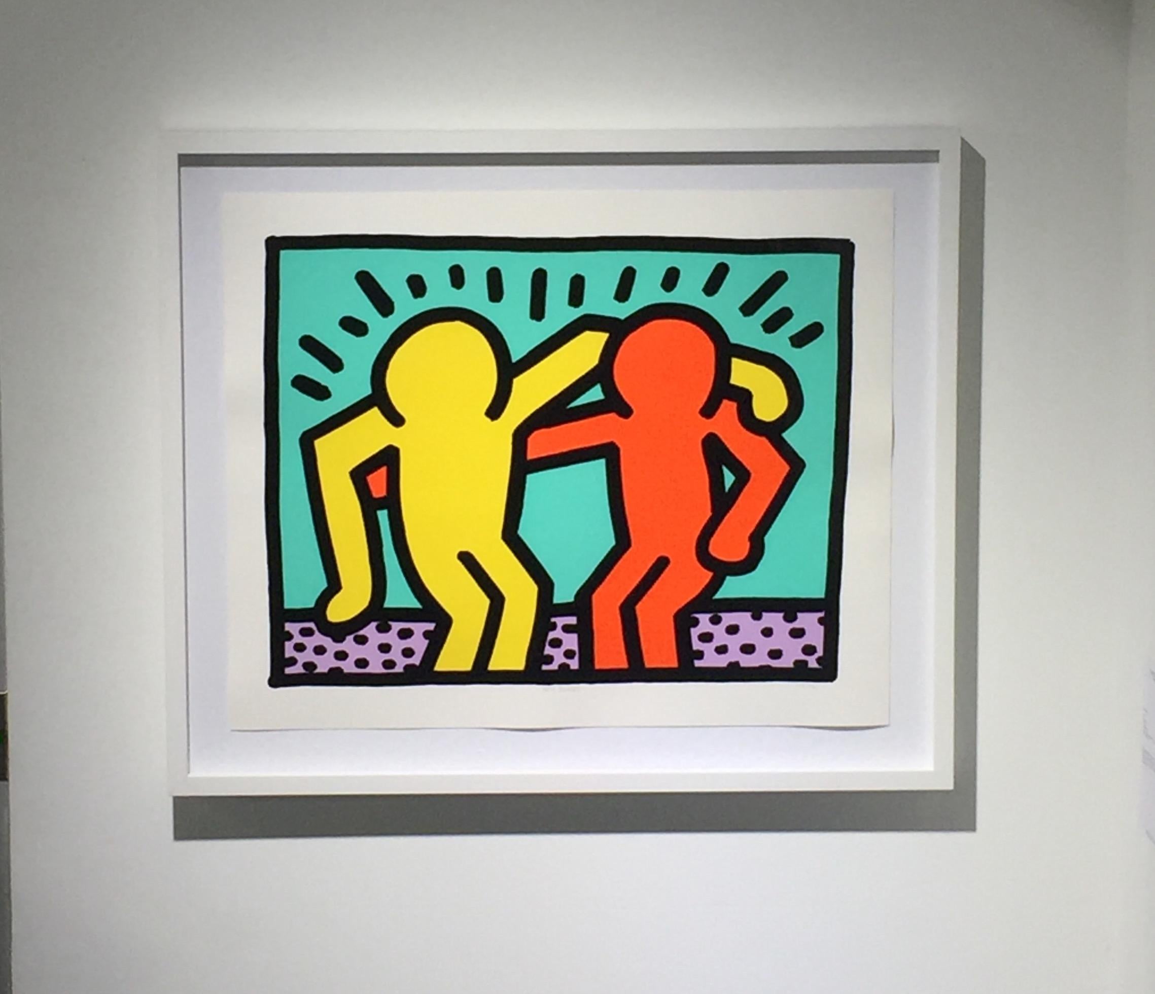 Best Buddies - Print by Keith Haring