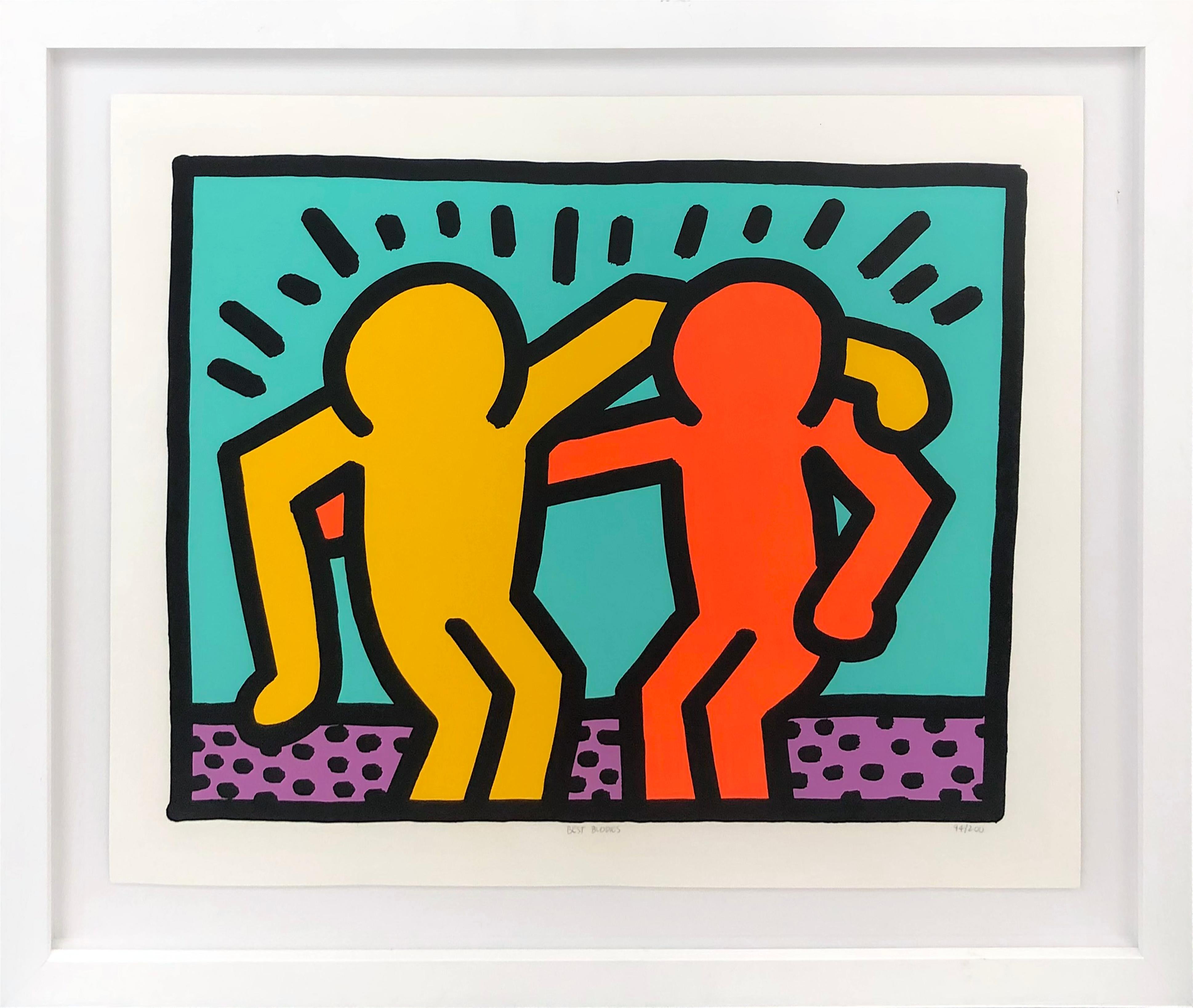 Keith Haring Animal Print - BEST BUDDIES