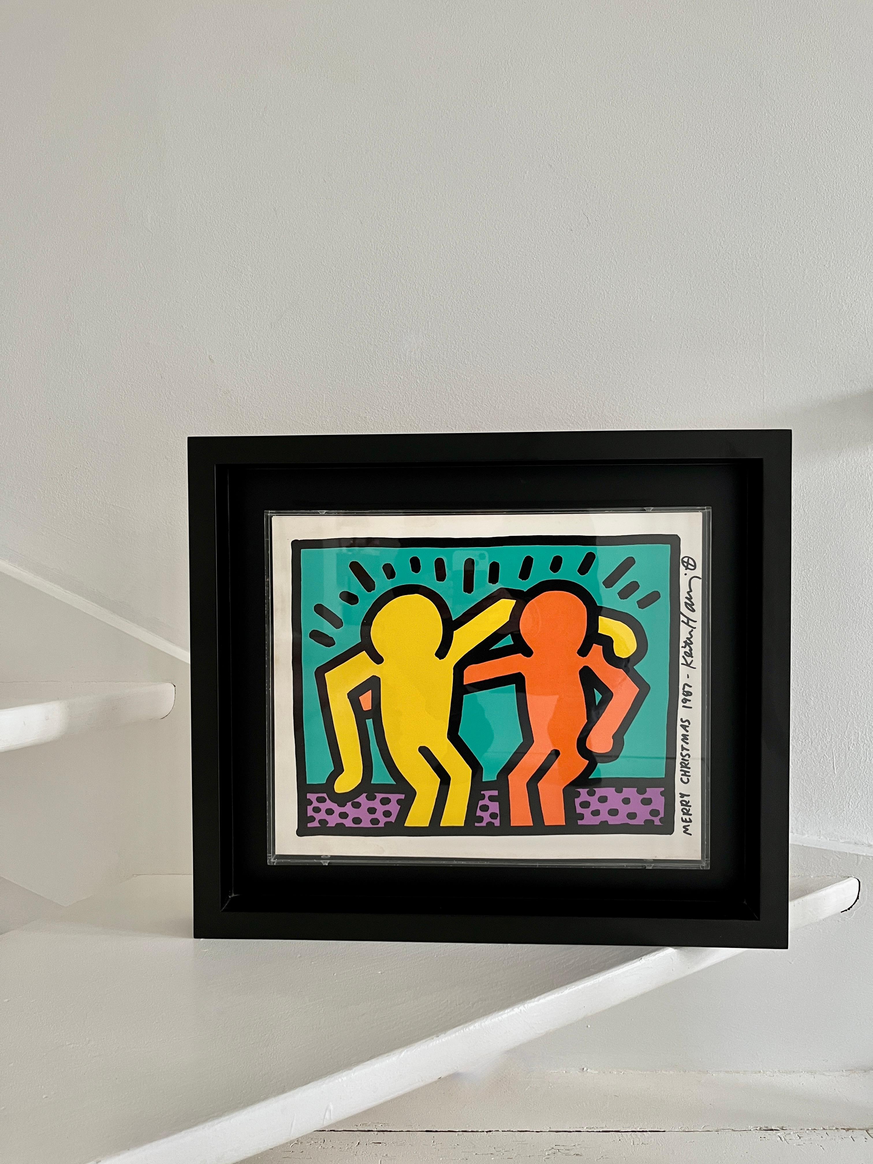 Best Buddies - Pops Shop 1. Plate 1. - 85 New Wave Print by Keith Haring
