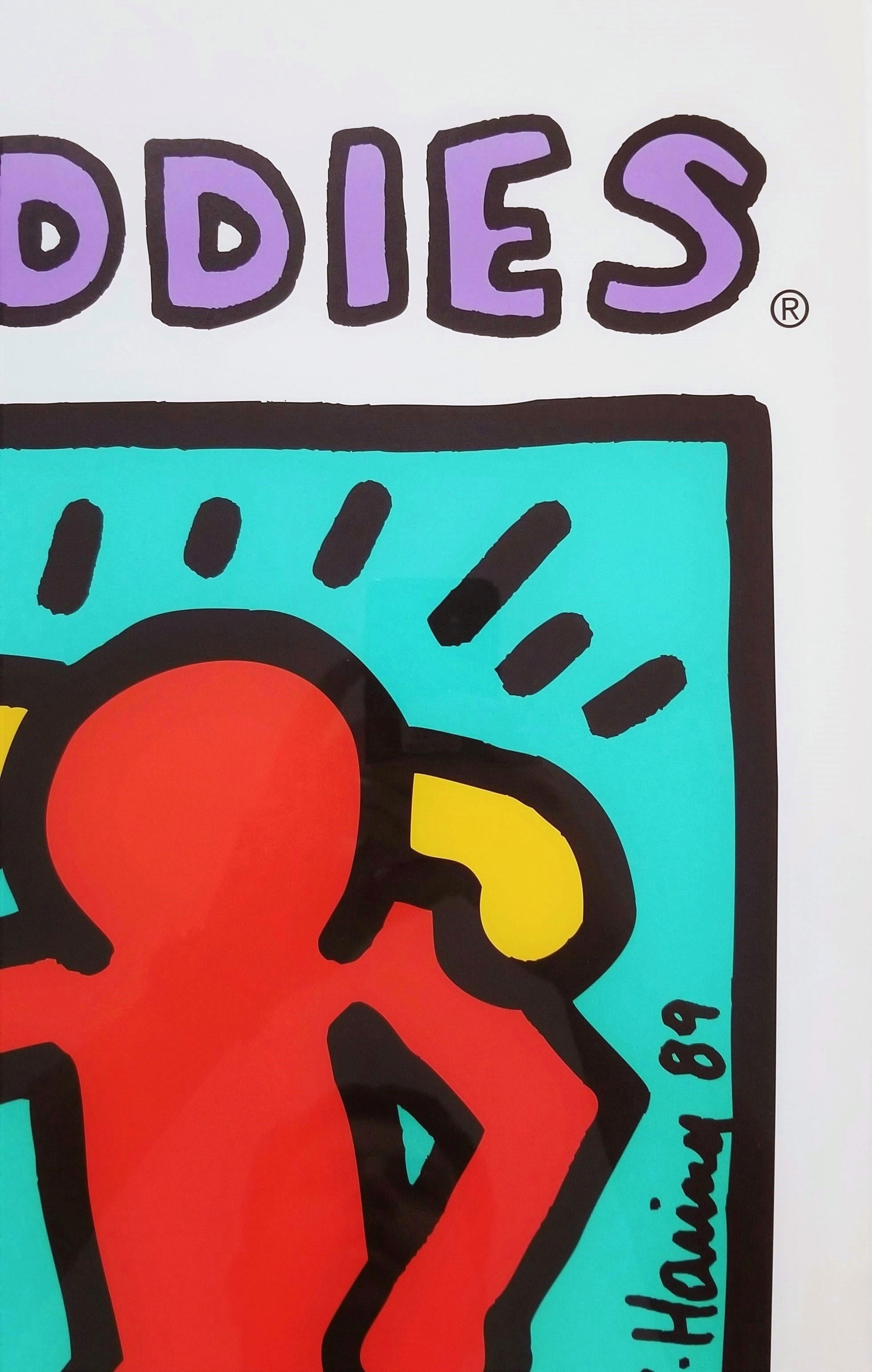 Best Buddies Poster /// Keith Haring Street Pop Art New York IDD Nonprofit Org For Sale 11