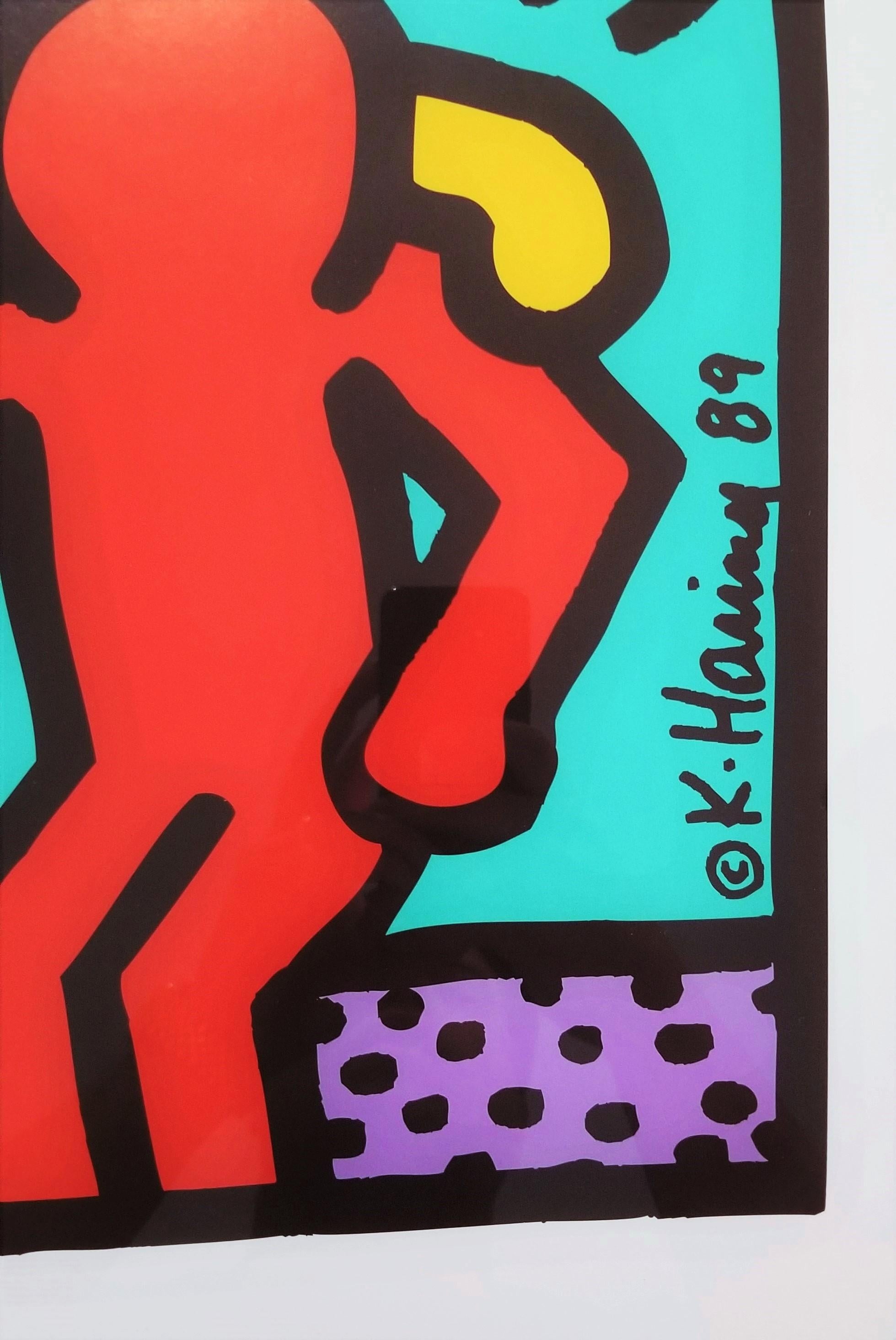 Best Buddies Poster /// Keith Haring Street Pop Art New York IDD Nonprofit Org For Sale 12