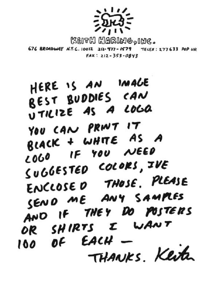 Best Buddies Poster /// Keith Haring Street Pop Art New York IDD DD gemeinnützige Organisation im Angebot 19