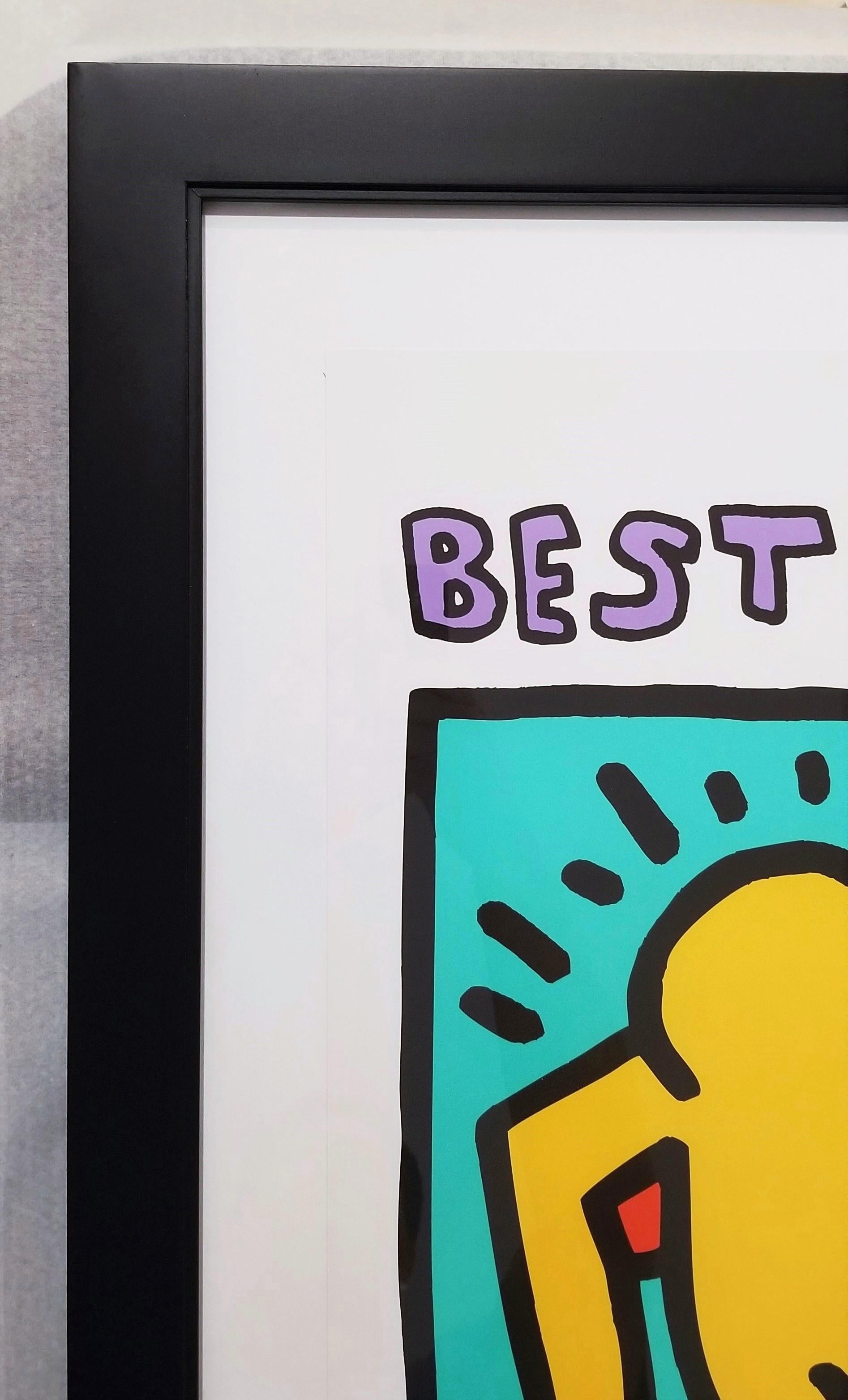 Best Buddies Poster /// Keith Haring Street Pop Art New York IDD Nonprofit Org For Sale 4